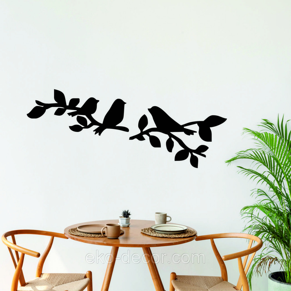 Декоративне настінне Панно  «Птахи» , Декор на стіну 70*27 см, Чорний Київ - фото 8
