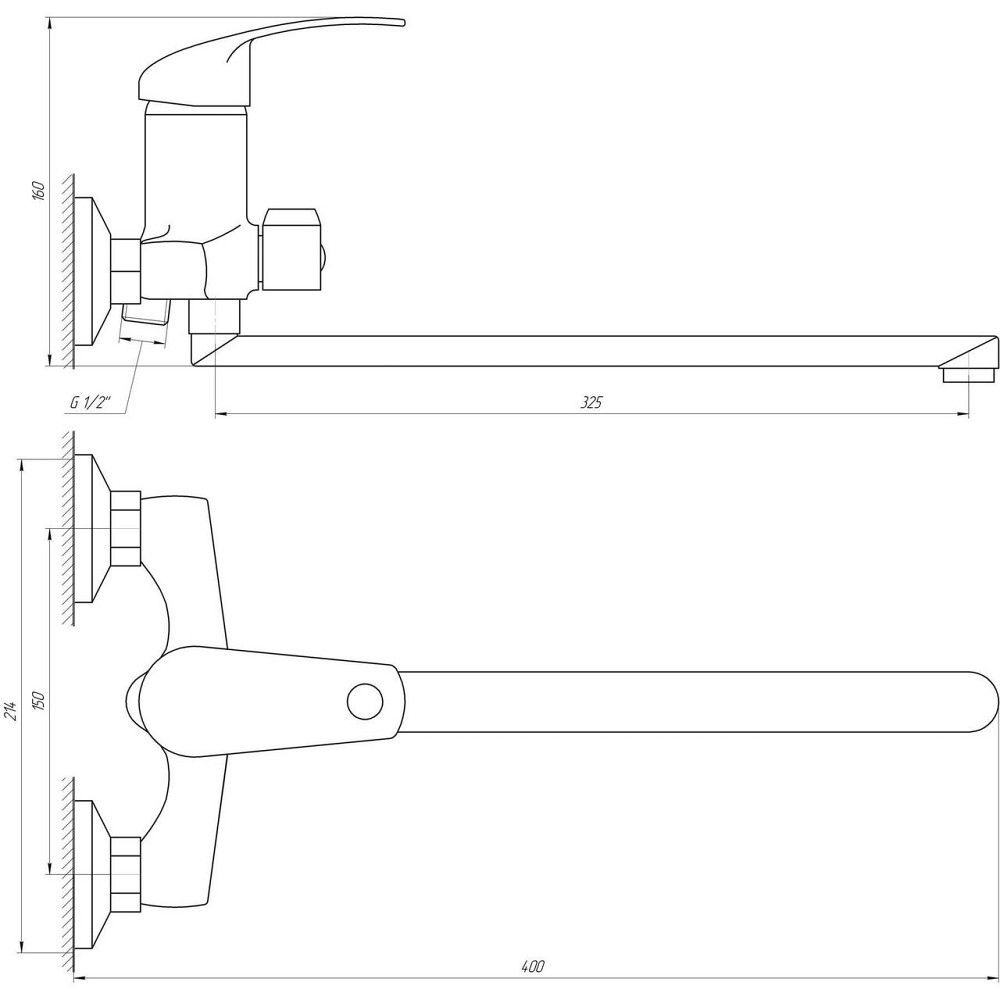 Змішувач для ванни EcoMix ENERGO P-GEP-208 (000010642) Київ - фото 5