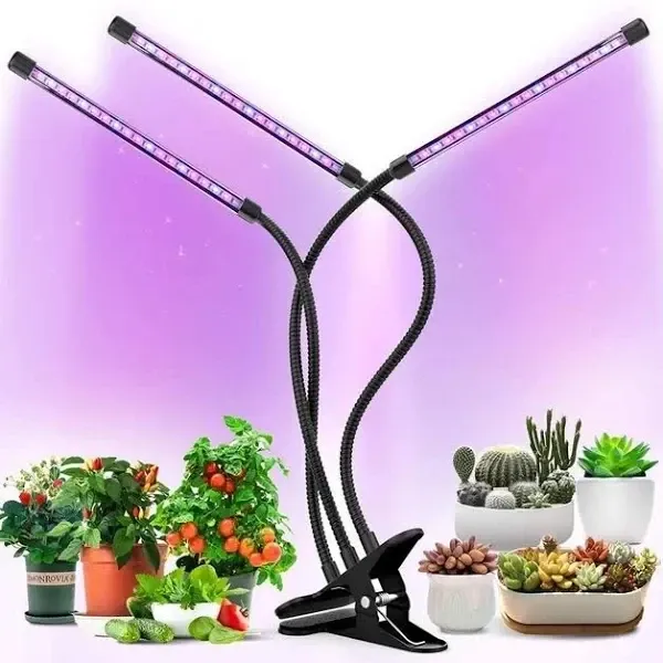 Фітолампа для рослин світлодіодна Plant Grow Light 3 з таймером, розмір S, синій+червоний, синій кол Київ - фото 7