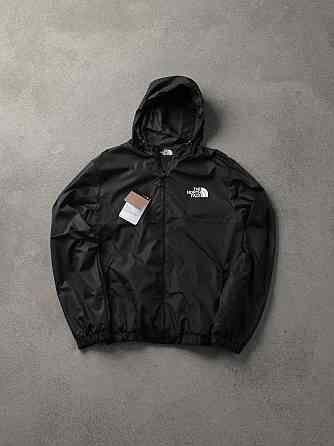 Чоловіча чорна літня куртка The North Face , легка вітровка корного кольору з капюшоном Львів