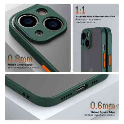 Чехол для мобильного телефона Armorstandart Frosted Matte Samsung A05 (A055) Dark Green (ARM71796) Винница