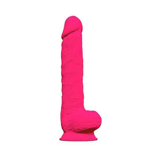 Фалоімітатор SilexD Kingston Pink (MODEL 15in), двошаровий, силікон+Silexpan, діаметр 7 см Sex Aura Київ