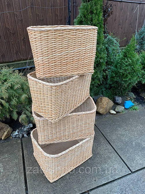 Плетеные корзинки без ручек разных размеров Киев - изображение 3