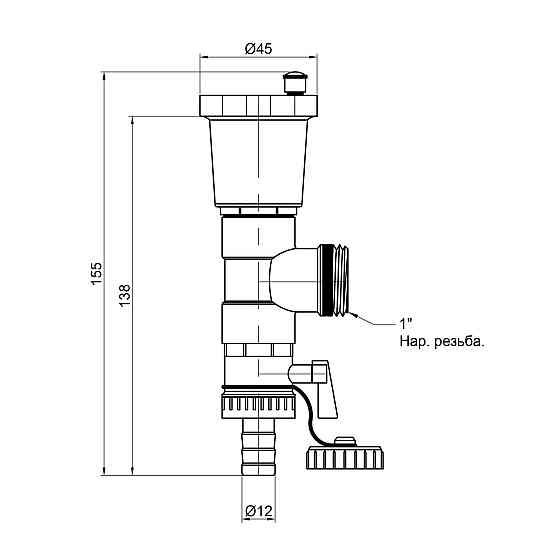 Сливная группа Thermo Alliance Standart 1'' SD340W25 Киев