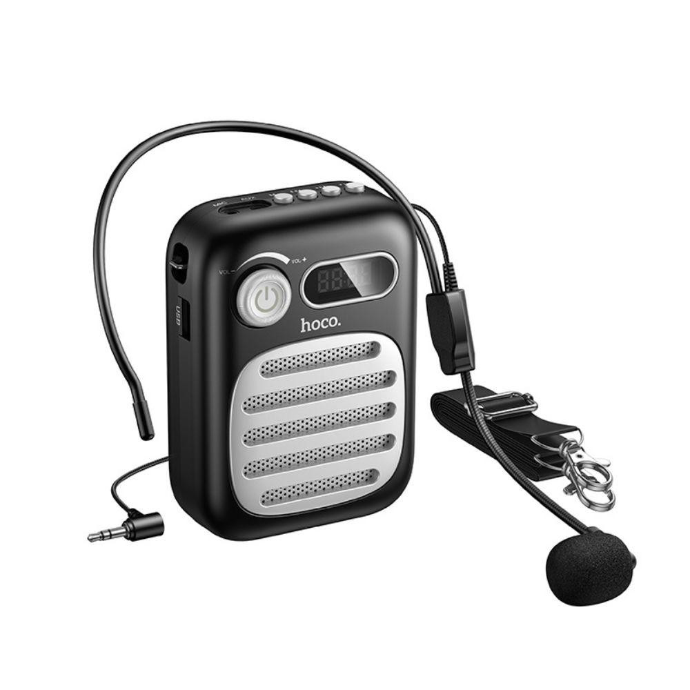 Портативная колонка с гарнитурой HOCO L23 Lemony speaker with wired microphone, 5W, Black Одесса - изображение 5