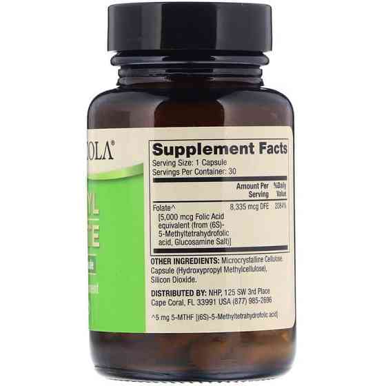 Фолат (фолиевая кислота) Dr. Mercola Folate 5 мг 30 капс Киев
