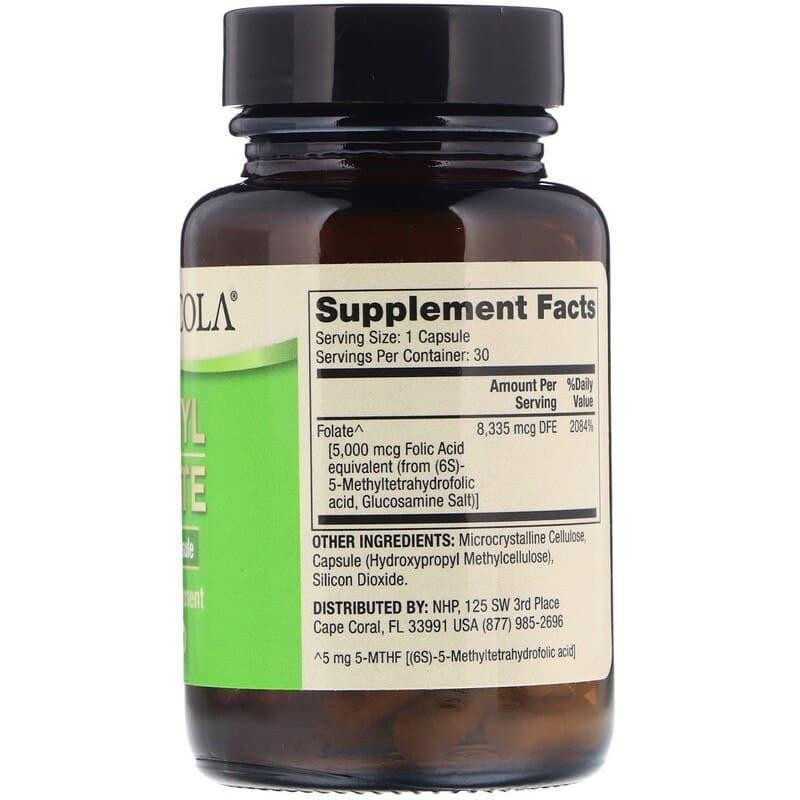 Фолат (фолиевая кислота) Dr. Mercola Folate 5 мг 30 капс Киев - изображение 2