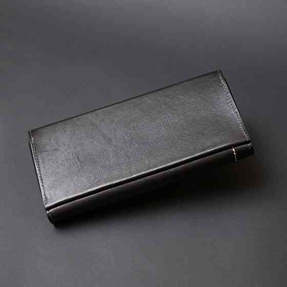 Борсетка елітна шкіряна GRANDE PELLE 11277 Чорна Київ