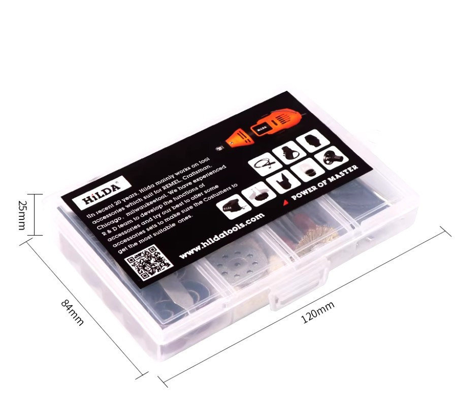 Набір шліфувальних насадок для гравера, дримера, бормашини Dremel Hilda 9554, 91 шт. Винница - изображение 2