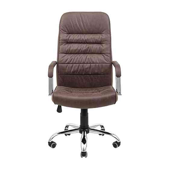 Офісне крісло керівника Richman Lion Хром M3 Multiblock Коричневий Дніпро