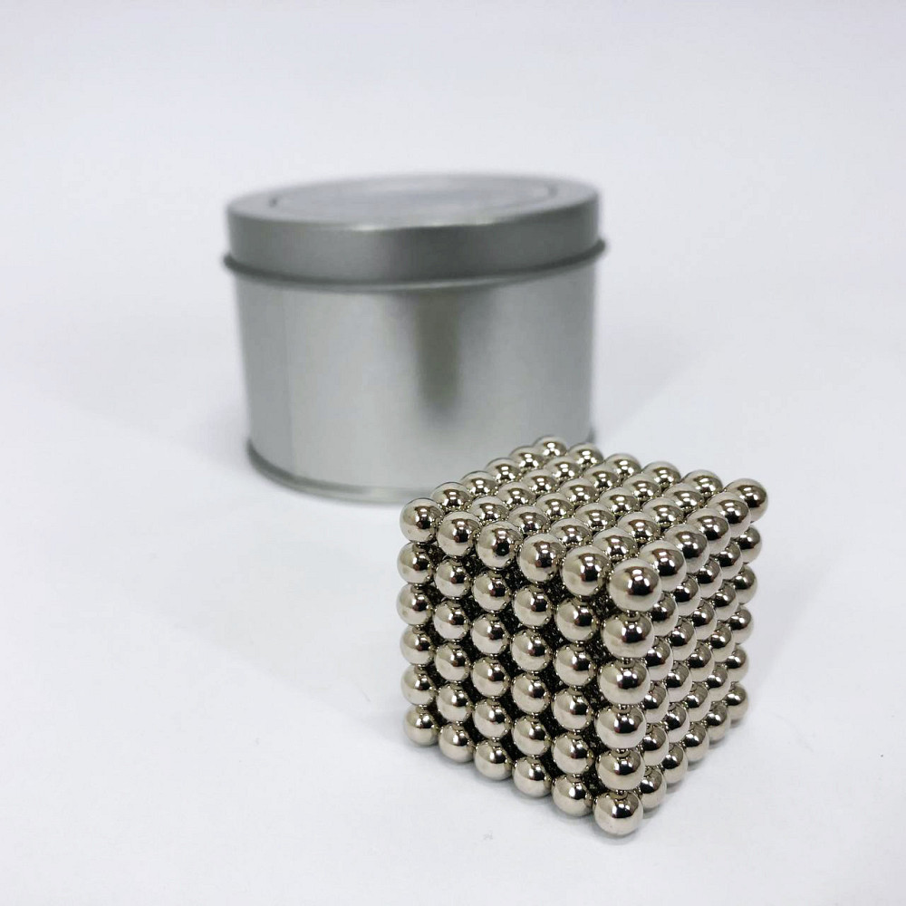 Неокуб магнітні кубики головоломка neocube Нео NeoCube Серебристый, Нео куб 5мм, KV-579 Іграшка неокуб Київ - фото 9