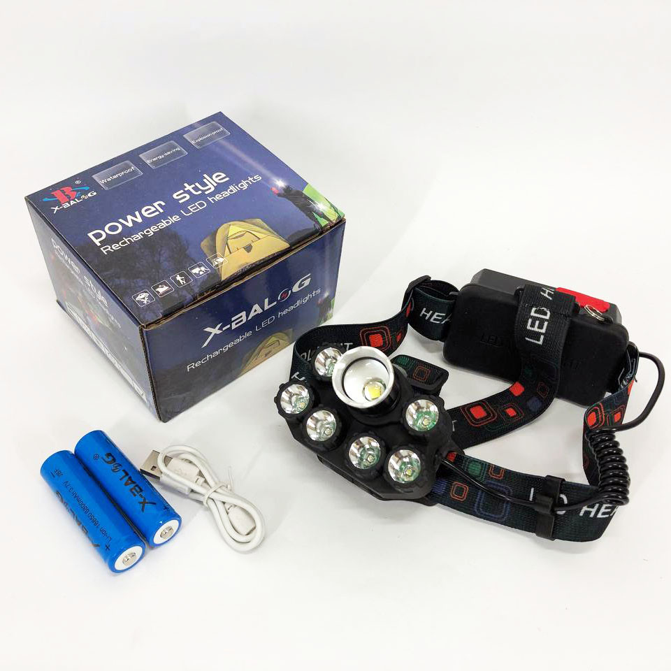 Ліхтар на лоб для промислових робіт Bailong, Налобний ліхтар зі зручним ремінцем для голови BQ-69 Львів - фото 6