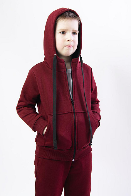 Толстовка детская, бордовая, синяя, тёмно-синяя, горчичная топ Крохатушка одяг Мужской, 164, Трехнитка Киев - изображение 1