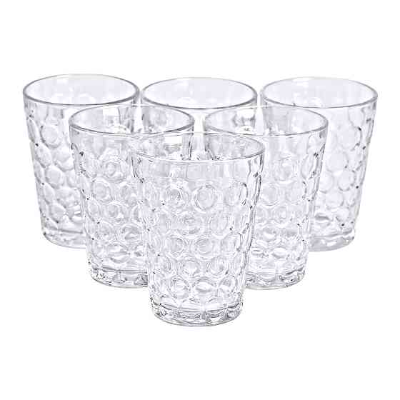 Набір скляних склянок 6 шт. 400 мл для лимонадів, соку, води, коктейлів HP-YH-9 Коломия