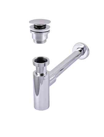 Сифон латунь з донним клапаном Globus Lux GSB-32-125-04A Луцьк