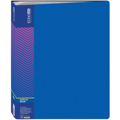 Папка с файлами Economix А4 с 60 файлами, синяя (E30606-02) Винница - изображение 1