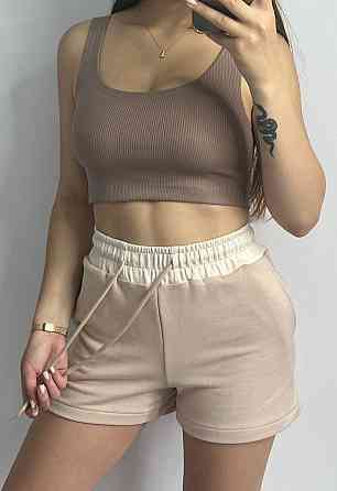 Шорты трикотажные женские Пудровый M/L Харьков