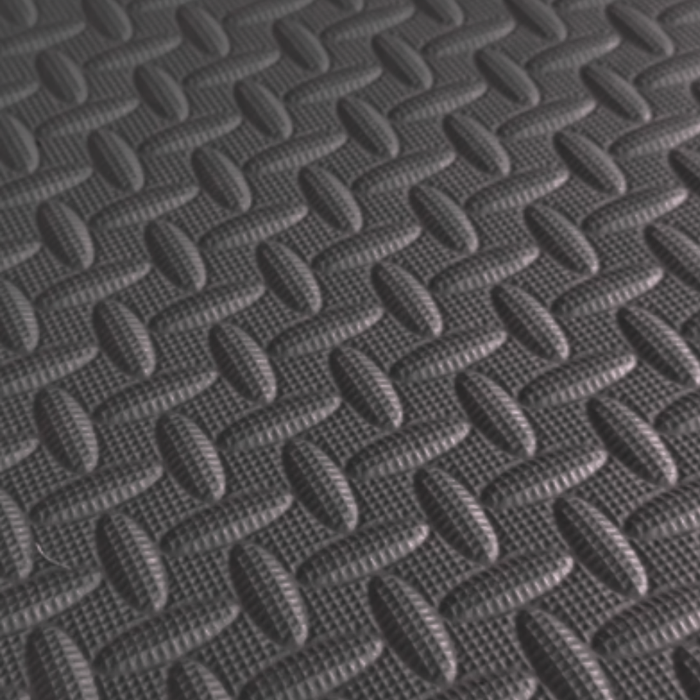 Килимок-пазл підлоговий, термокилимок, без покриття, Eva-піни, 10 пазлів 60*60 см, площа покриття 3,6м², товщина 1 см, чорний Кам'янець-Подільський - фото 2