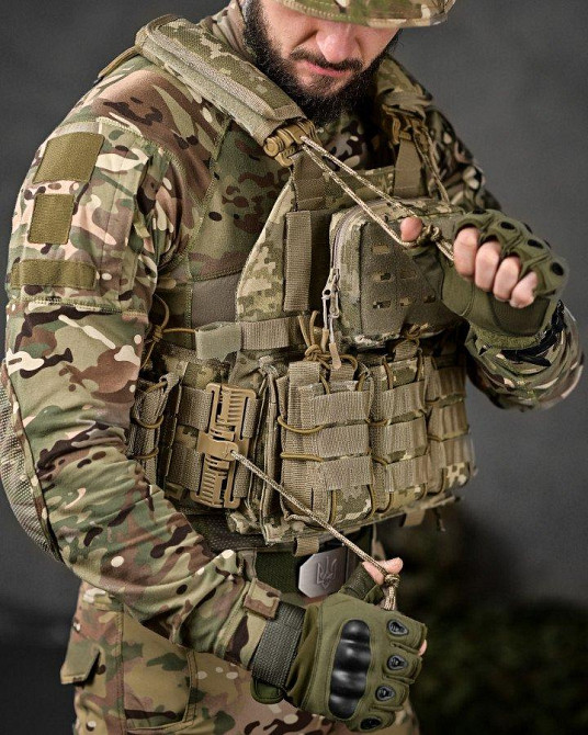 Плитоноска Single Sword 4 точки швидкого скидання пікселів ТН6600 Одеса - фото 9