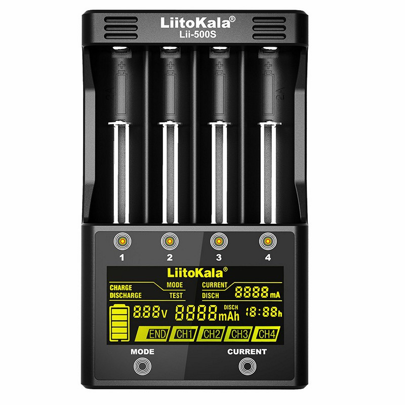 Заряднoe устройство Liitokala Lii-500S на 4 канала (для Ni-MH, Ni-CD, Li-Ion) с блоком питания Киев - изображение 9
