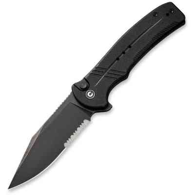 Нож Civivi Cogent Serrated, Black G10, Darkwash (C20038E-1) Винница