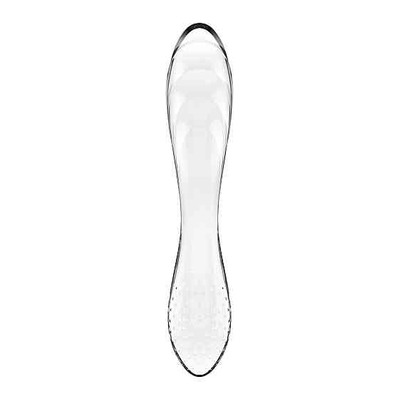Двусторонний стеклянный дилдо Satisfyer Dazzling Crystal 1 Transparent (мятая упаковка!!!) Sex Aura Киев