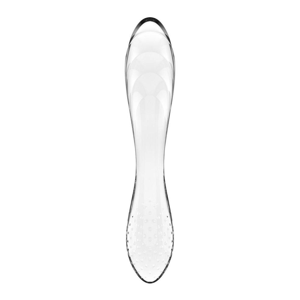 Двусторонний стеклянный дилдо Satisfyer Dazzling Crystal 1 Transparent (мятая упаковка!!!) Sex Aura Киев - изображение 3