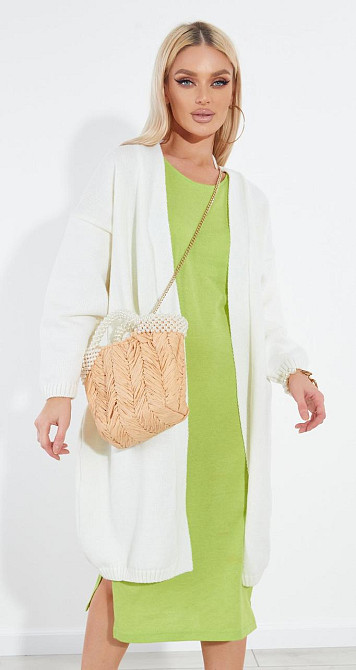 Салатовое трикотажное платье (44) Киев - изображение 2