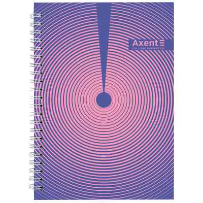 Блокнот Axent на спіралі А5 96 аркушів, клітинка, тверда обкладинка №30 (8032-30-A) Вінниця