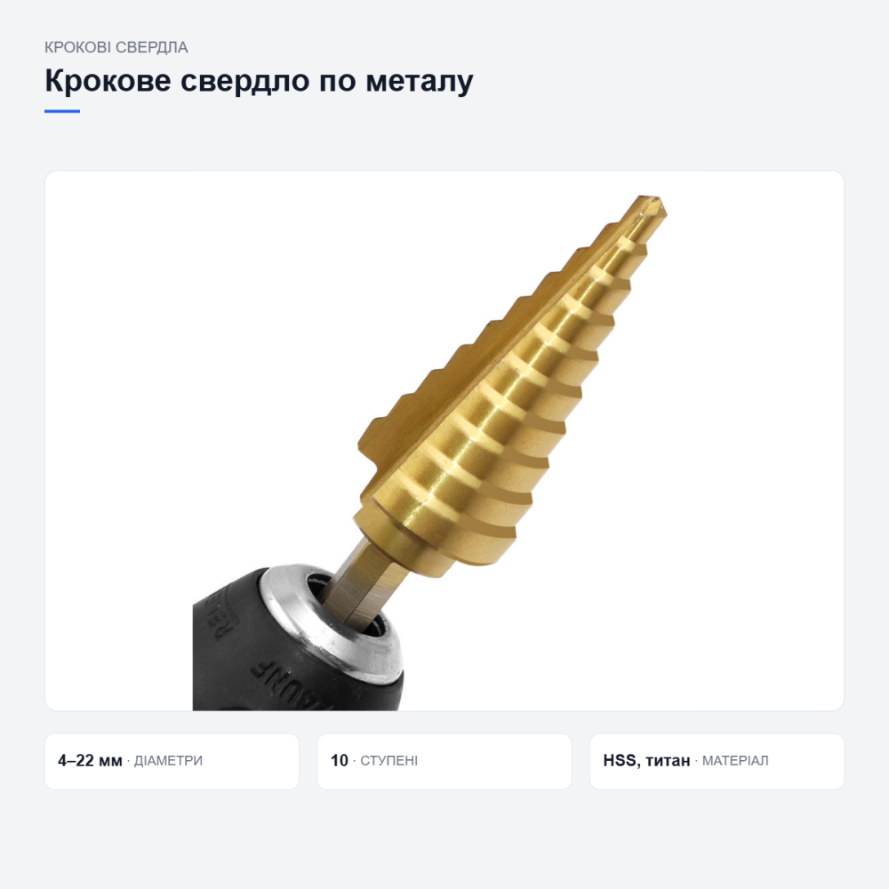 Ступенчатое сверло по металлу Киев - изображение 8