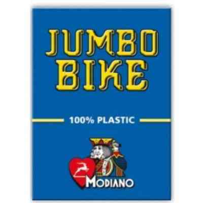 Гральні карти Modiano Bike Trophy 100 Plastic Jumbo Index (blue) (ВР_КИМБТБ) Вінниця