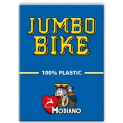 Гральні карти Modiano Bike Trophy 100 Plastic Jumbo Index (blue) (ВР_КИМБТБ) Вінниця - фото 1