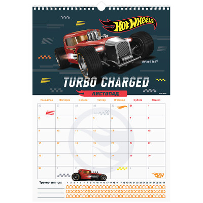 Календарь Kite планер настенный Hot Wheels 2026 год (HW26-440) Винница - изображение 8
