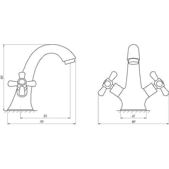 Змішувач для умивальника DOMINO DYM-027-CRUIZE Київ
