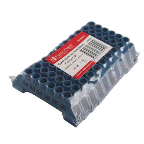 Шина нулевая изолированная, 6 отверстий Днепр