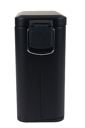 Мусорное ведро с плавным закрытием прямоугольное Zerix Sansa-TC0105 Black 5 л цвет черный нерж. сталь (ZX5894) Черновцы - изображение 9