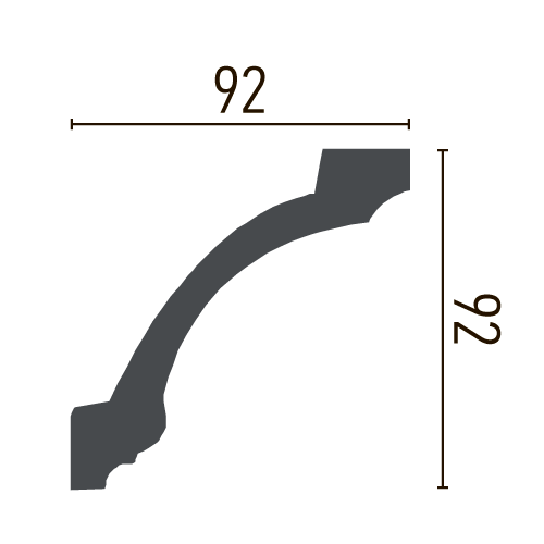 Карниз полиуретановый с орнаментом Gaudi Decor C 104 Днепр