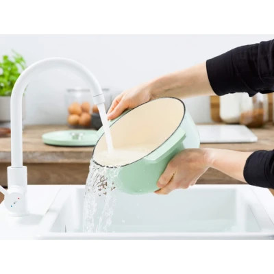 Кастрюля KitchenAid чавунна з кришкою 3,3 л Фісташкова (CC007433-001) Винница - изображение 9