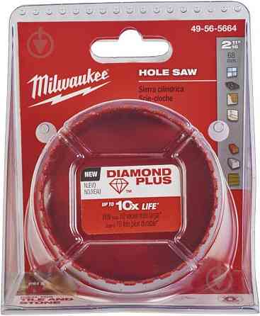 Коронка алмазна Milwaukee 68 мм Diamond Plus 49565664 Коломия