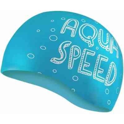 Шапка для плавания Aqua Speed Kiddie 142-Mermaid 1784 блакитний Діт OSFM (5908217617842) Винница