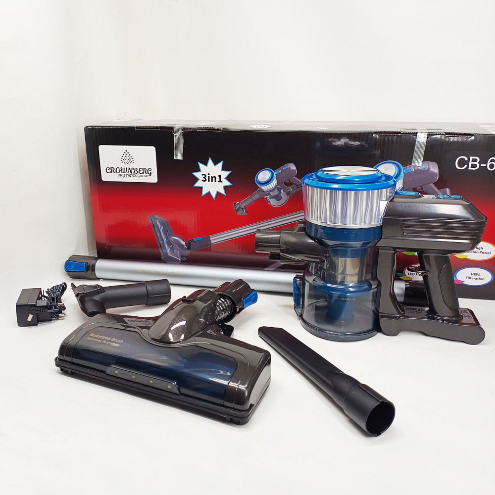 Вертикальный ручной пылесос для бытового использования Crownberg CB-674 2500Вт, Ручной пылесос для дома QW-74 Львов - изображение 10