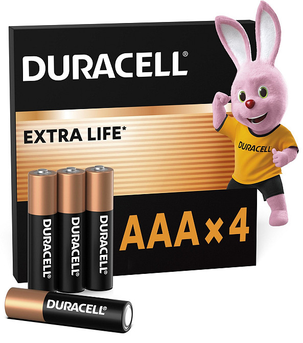 Лужні батарейки Duracell AAA, 4 шт. (6409629) Київ - фото 1