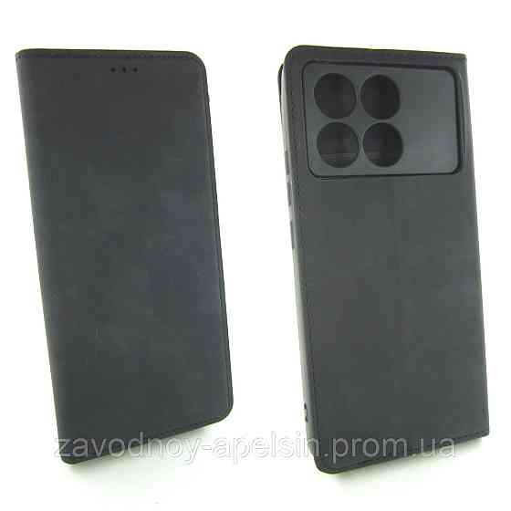 Чохол-книжка Xiaomi Poco X6 Pro 5G Захист камери (чорний) Одеса