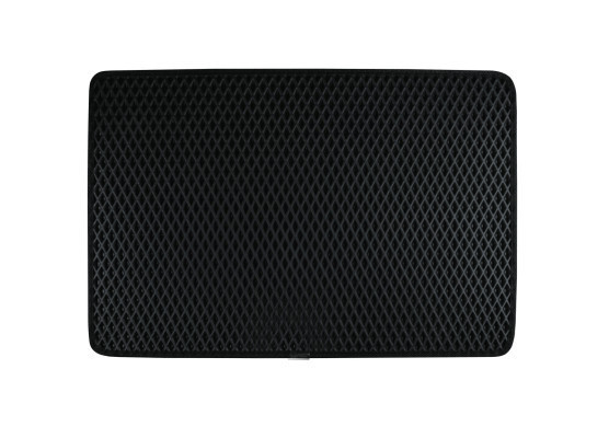 EVA килимок EKOSTAR килимок придверний  50x80 см  ромб чорний чорний кант Київ - фото 1