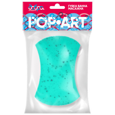 Губка для купання Добра Господарочка масажна Pop-Art 160 х 110/90 х 55 мм (4820086521550) Вінниця - фото 1