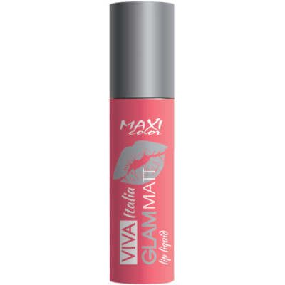 Помада для губ Maxi Color Viva Italia Glam Matt Lip Liquid 04 (4823097114711) Вінниця - фото 1