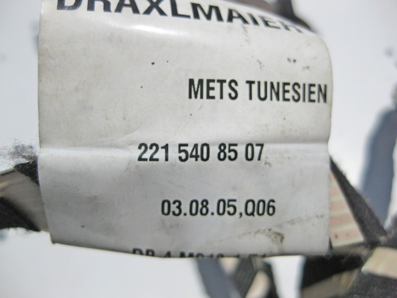 Mercedes-Benz  A2215408507 Джгут електропроводки передньої дверної карти S-Class W221 Одесса - изображение 3