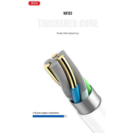 Кабель XO USB to Type-C 2,1А 1м чорний (XO-NB103C-Black) Львів
