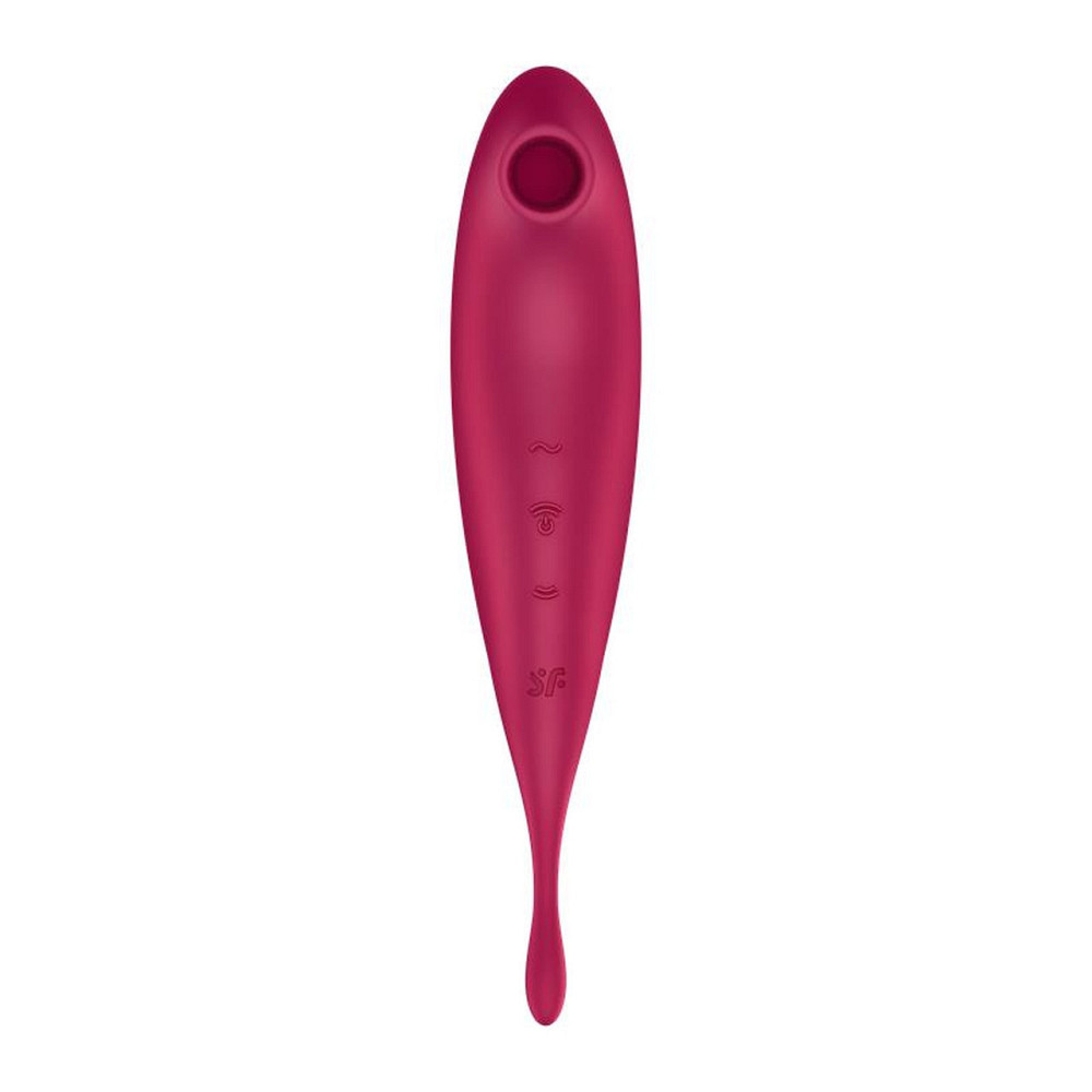 Вибратор с волновой стимуляцией Satisfyer Twirling Pro+ с приложением, красный Sex Aura Киев - изображение 2