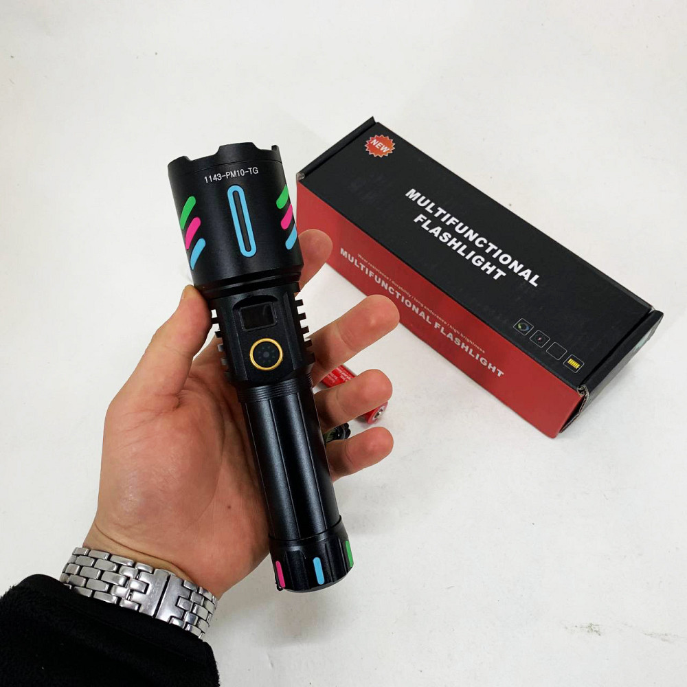 Багатофункціональний тактичний ліхтар, Ліхтарик на USB зарядкою для дому, Невеликий ручний ліхтар MB-47 Львів - фото 7